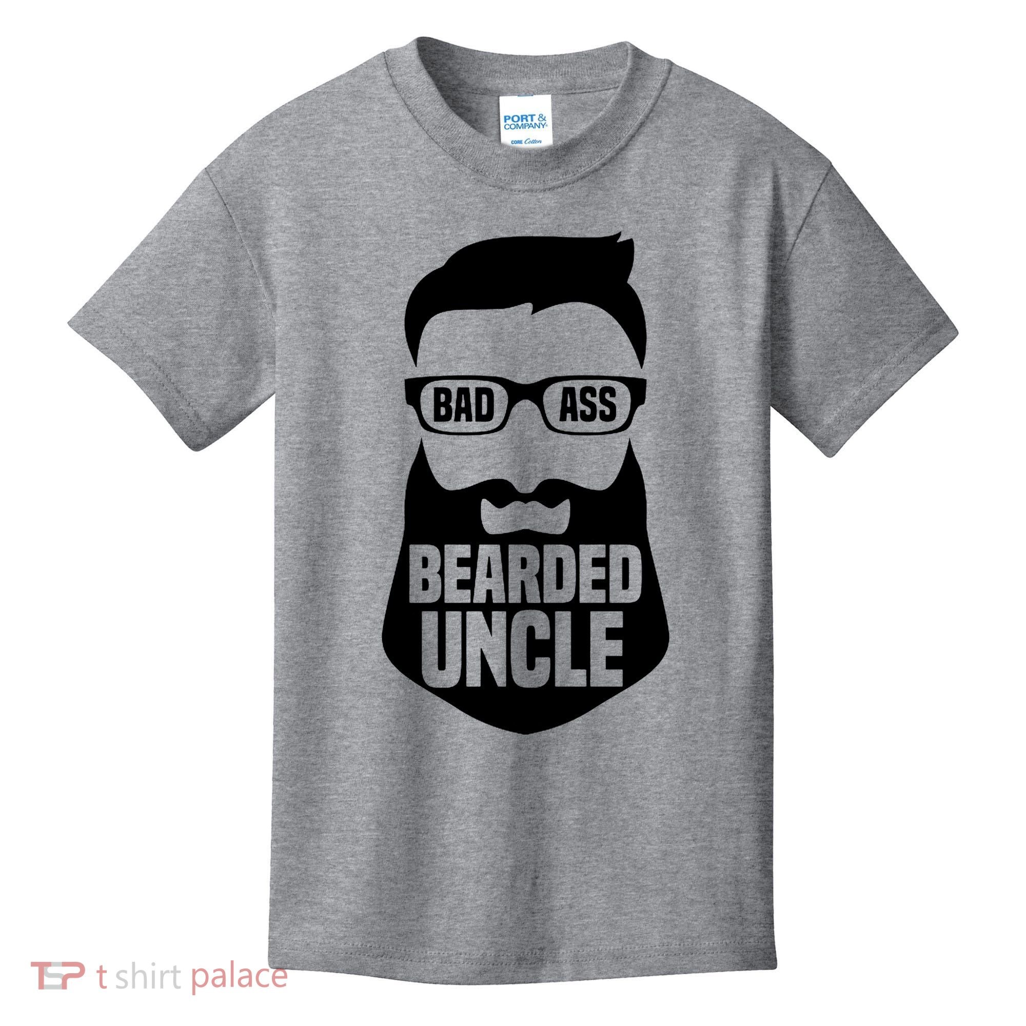Badass Bearded Uncle Kids T-Shirt