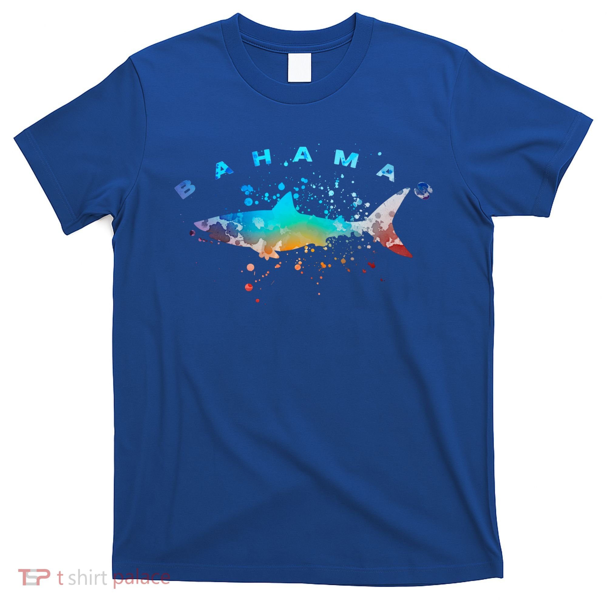 Bahamas Beach Vacation Great White Shark Art Vintage Graphic Gift T-Shirt