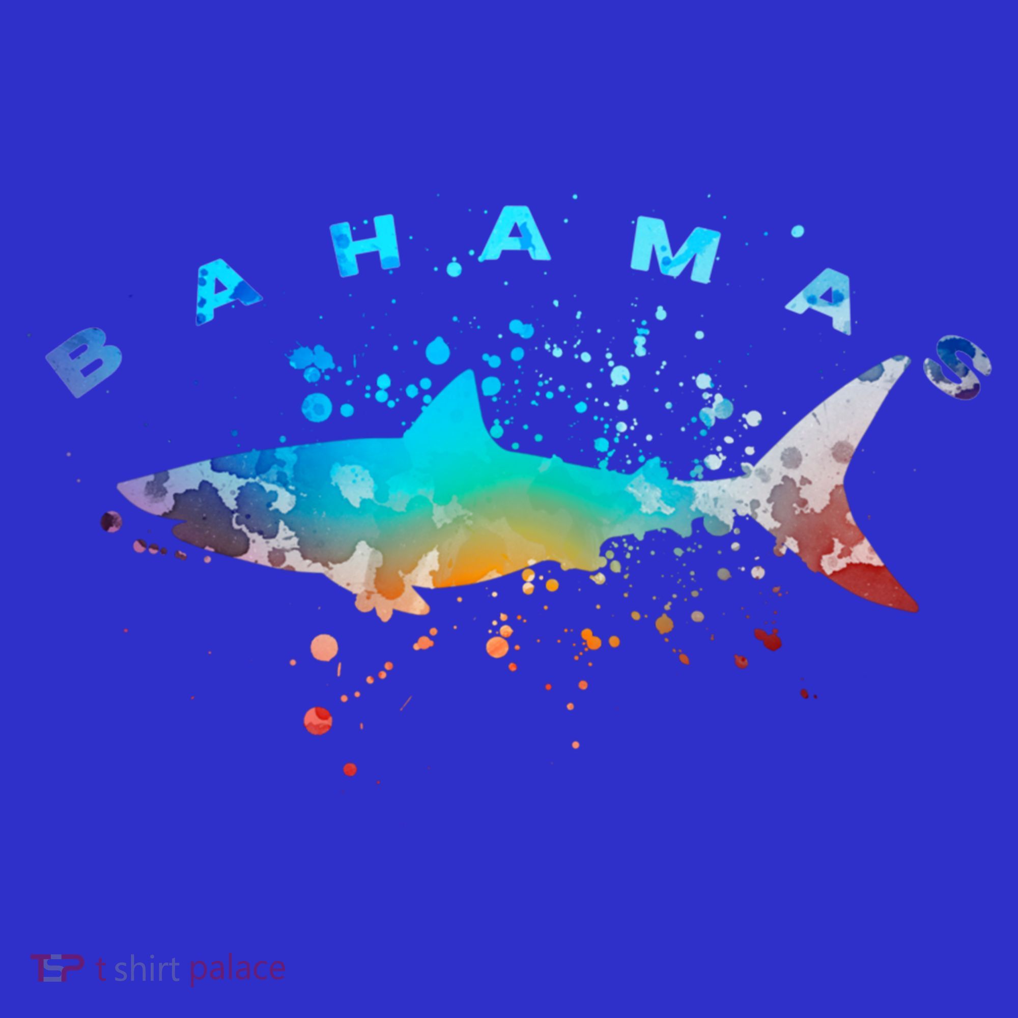 Bahamas Beach Vacation Great White Shark Art Vintage Graphic Gift T-Shirt