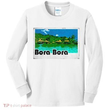 Bora Bora Vintage Kids Long Sleeve Shirt