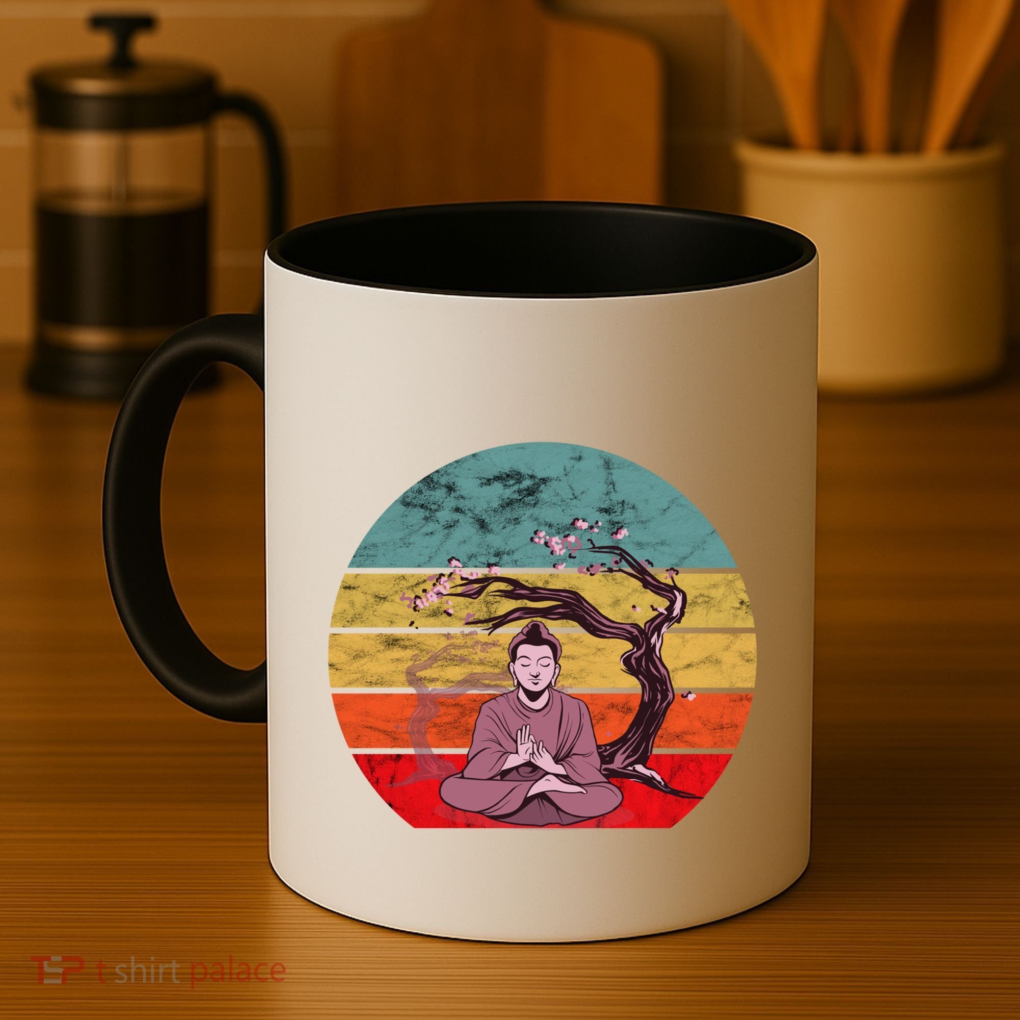 Buddha Buddhist Vajrayana Diwali Shavasana Tra Sunset Cute Gift Coffee Mug
