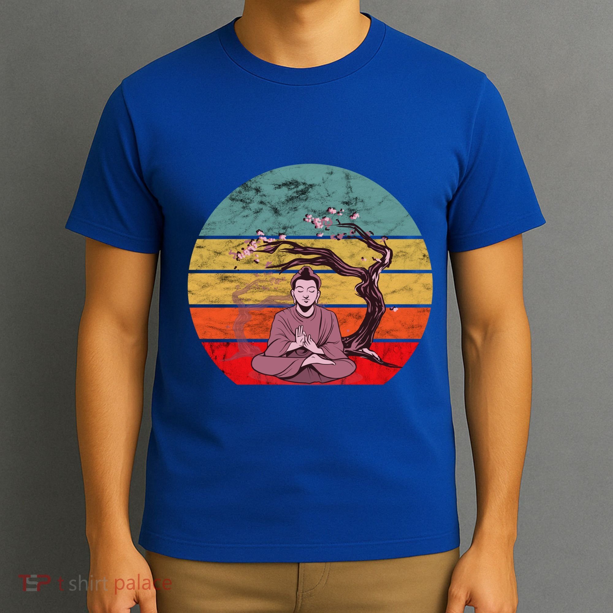 Buddha Buddhist Vajrayana Diwali Shavasana Tra Sunset Cute Gift T-Shirt