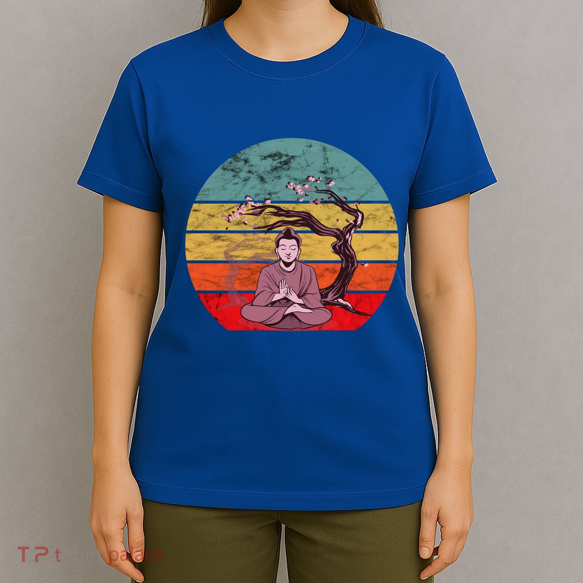 Buddha Buddhist Vajrayana Diwali Shavasana Tra Sunset Cute Gift T-Shirt