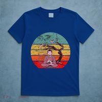 Buddha Buddhist Vajrayana Diwali Shavasana Tra Sunset Cute Gift T-Shirt thumb 5