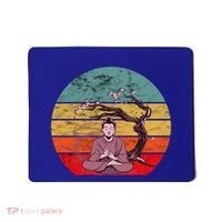 Buddha Buddhist Vajrayana Diwali Shavasana Tra Sunset Cute Gift Mousepad thumb 0