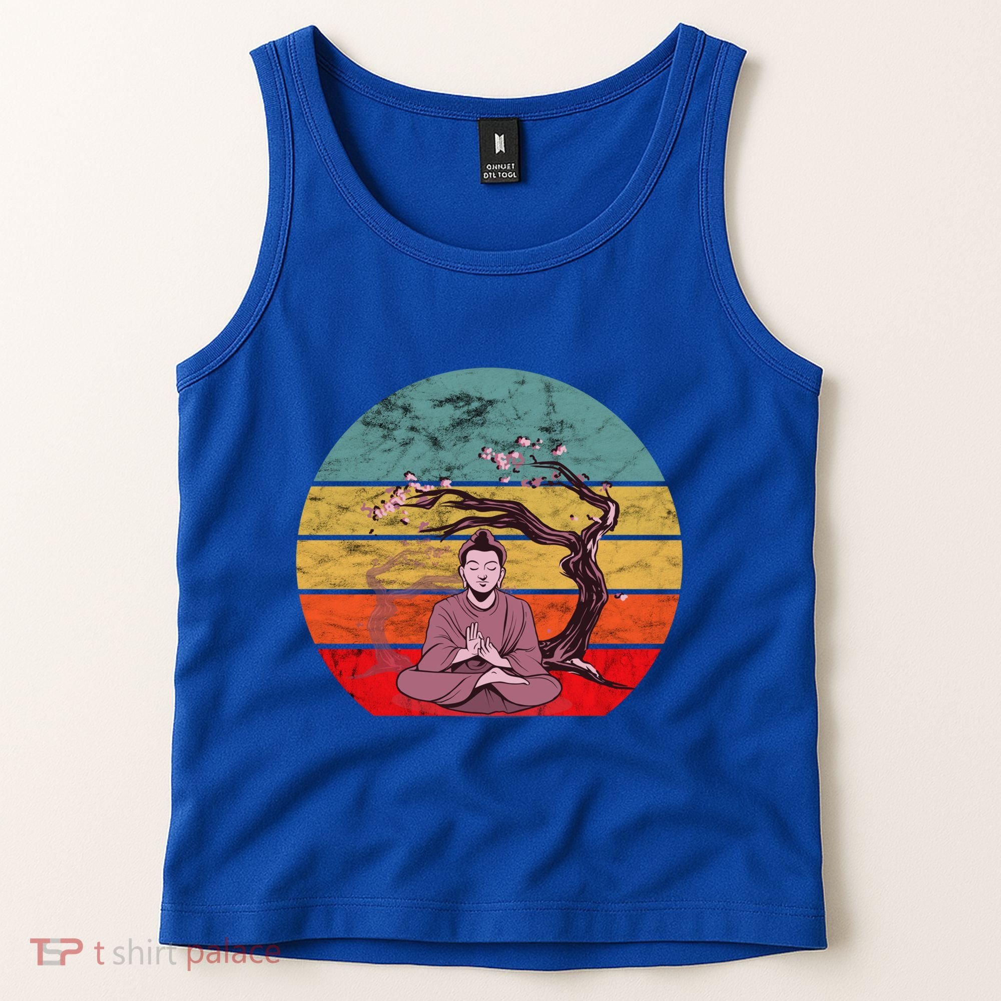 Buddha Buddhist Vajrayana Diwali Shavasana Tra Sunset Cute Gift Tank Top