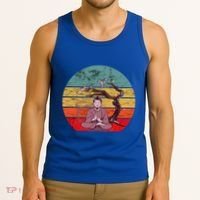 Buddha Buddhist Vajrayana Diwali Shavasana Tra Sunset Cute Gift Tank Top thumb 3