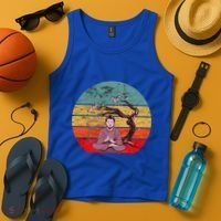 Buddha Buddhist Vajrayana Diwali Shavasana Tra Sunset Cute Gift Tank Top thumb 4