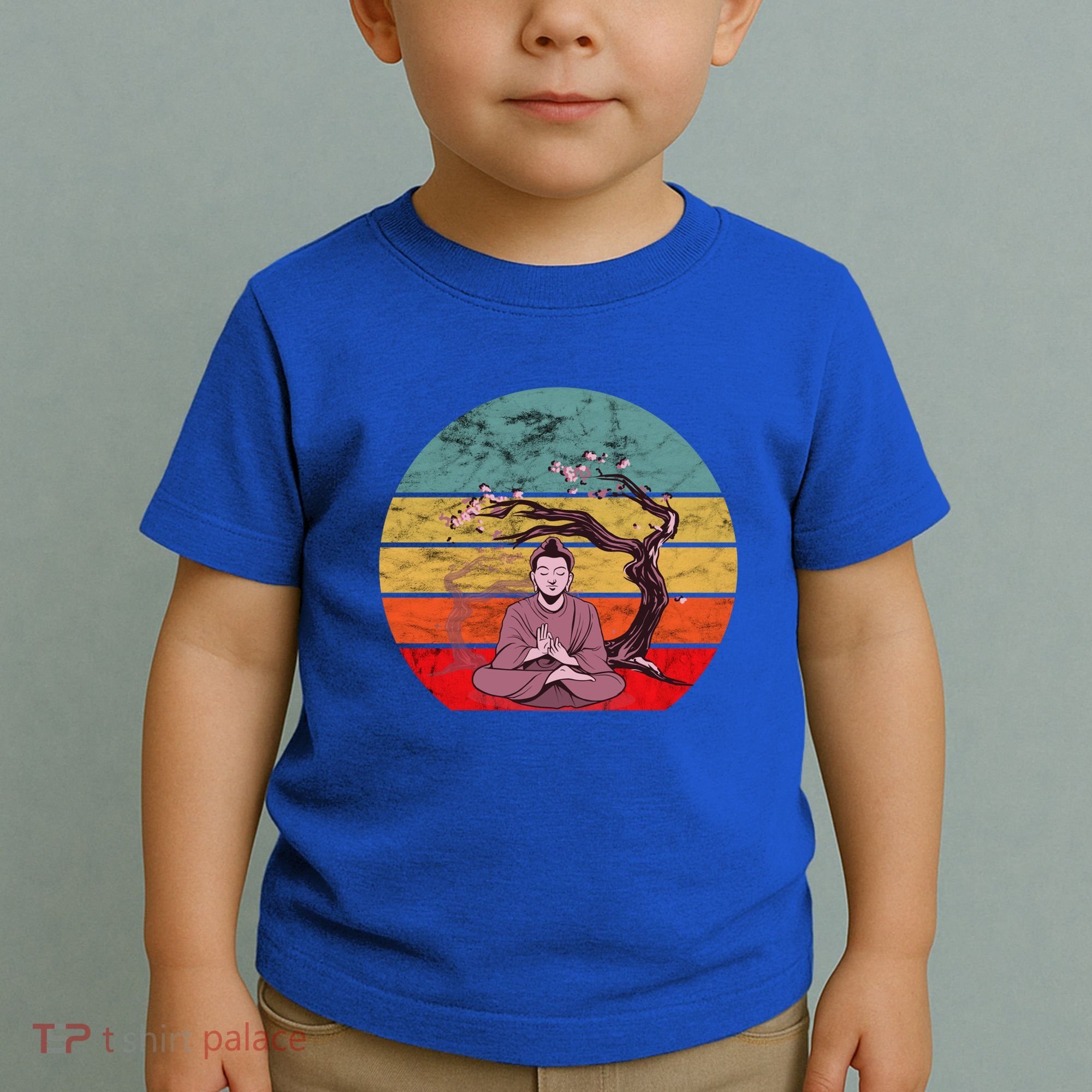 Buddha Buddhist Vajrayana Diwali Shavasana Tra Sunset Cute Gift Toddler T-Shirt