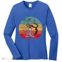 Buddha Buddhist Vajrayana Diwali Shavasana Tra Sunset Cute Gift Women's Long Sleeve Shirt thumb 0