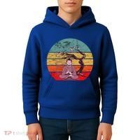Buddha Buddhist Vajrayana Diwali Shavasana Tra Sunset Cute Gift Kids Hoodie thumb 4