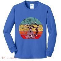 Buddha Buddhist Vajrayana Diwali Shavasana Tra Sunset Cute Gift Kids Long Sleeve Shirt thumb 0