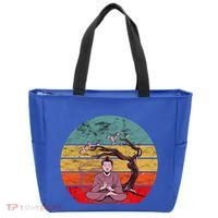Buddha Buddhist Vajrayana Diwali Shavasana Tra Sunset Cute Gift Tote Bag thumb 0