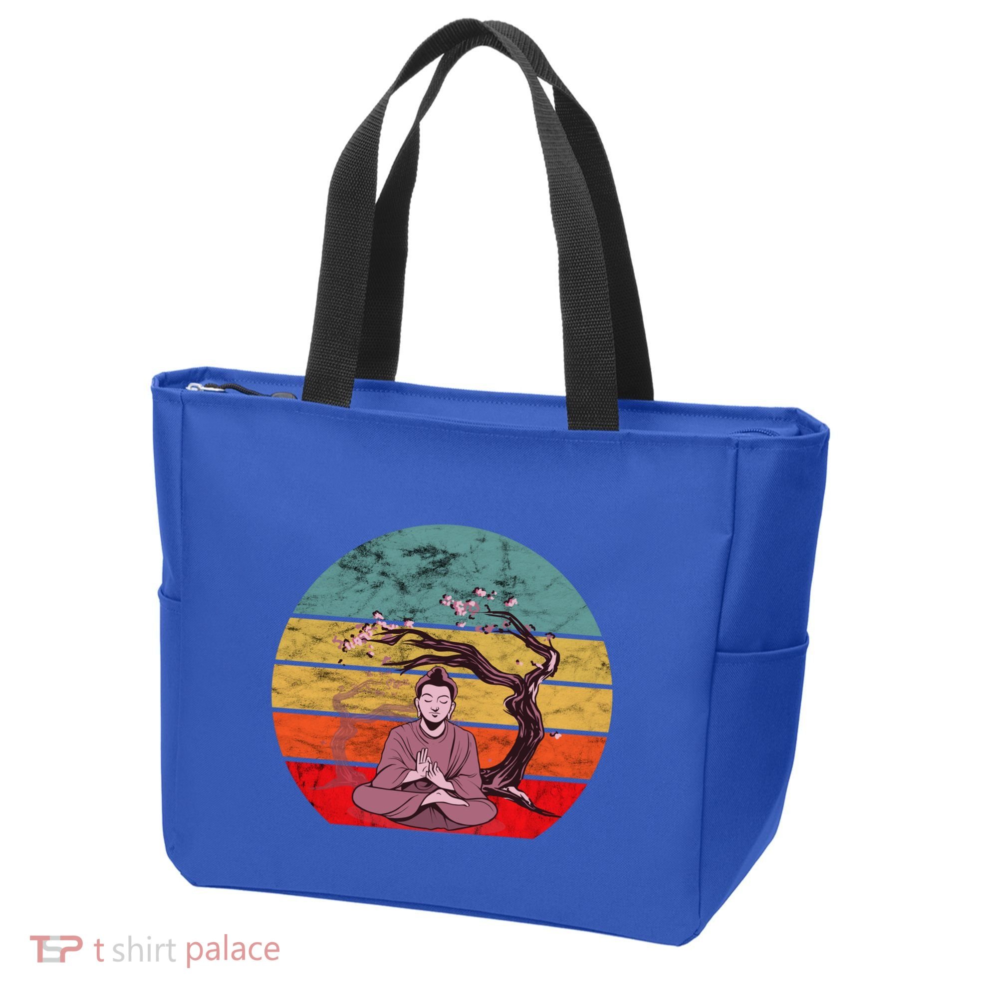 Buddha Buddhist Vajrayana Diwali Shavasana Tra Sunset Cute Gift Tote Bag