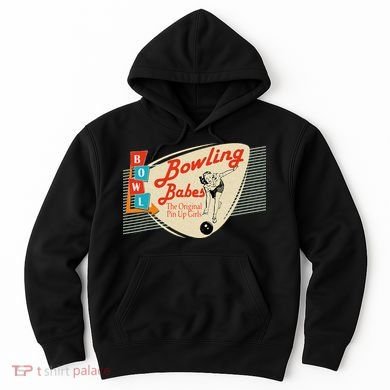 Bowling Babes Vintage Retro Matching Bowling Team Hoodie