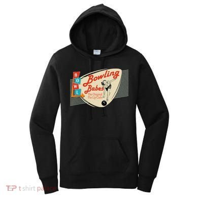 Bowling Babes Vintage Retro Matching Bowling Team Women's Hoodie