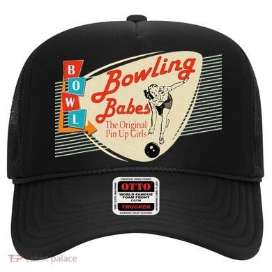Bowling Babes Vintage Retro Matching Bowling Team Hat