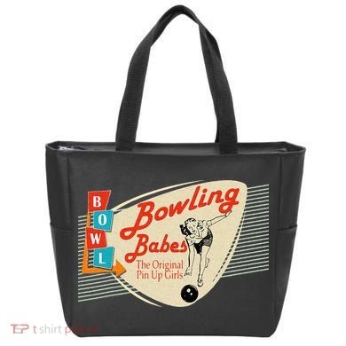 Bowling Babes Vintage Retro Matching Bowling Team Tote Bag