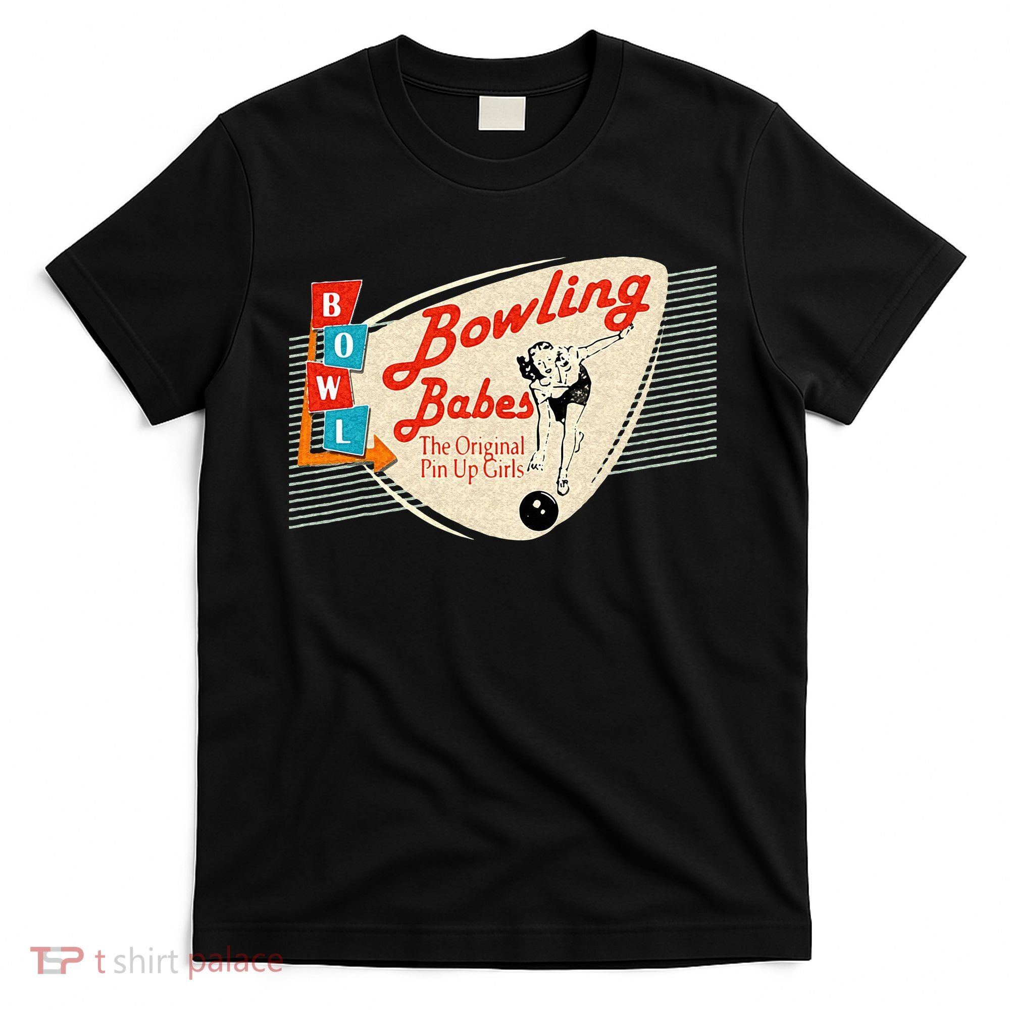 Bowling Babes Vintage Retro Matching Bowling Team T-Shirt