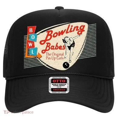 Bowling Babes Vintage Retro Matching Bowling Team Hat