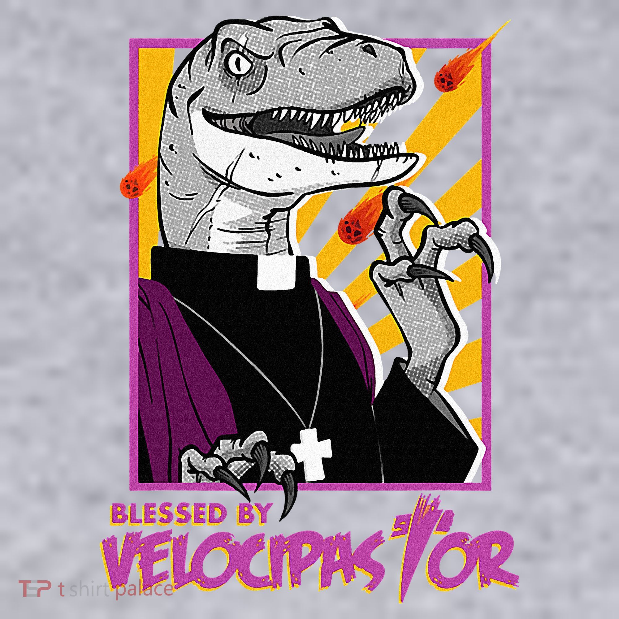 Bless By Velocipastor Cool Dinosaur Parish Priest Women's Sweatshirt