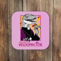 Bless By Velocipastor Cool Dinosaur Parish Priest Coaster thumb 0