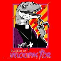 Bless By Velocipastor Cool Dinosaur Parish Priest Santa Hat thumb 1