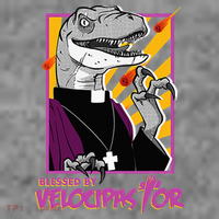 Bless By Velocipastor Cool Dinosaur Parish Priest Toddler Hoodie thumb 2