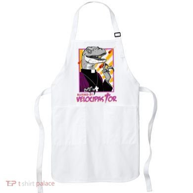 Bless By Velocipastor Cool Dinosaur Parish Priest Apron