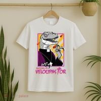 Bless By Velocipastor Cool Dinosaur Parish Priest T-Shirt thumb 2