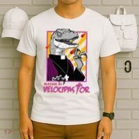 Bless By Velocipastor Cool Dinosaur Parish Priest T-Shirt thumb 6