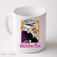 Bless By Velocipastor Cool Dinosaur Parish Priest Coffee Mug thumb 0