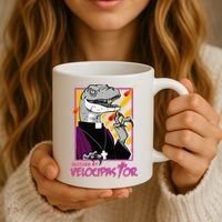 Bless By Velocipastor Cool Dinosaur Parish Priest Coffee Mug thumb 3