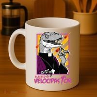 Bless By Velocipastor Cool Dinosaur Parish Priest Coffee Mug thumb 4