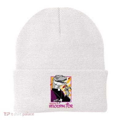 Bless By Velocipastor Cool Dinosaur Parish Priest Beanie
