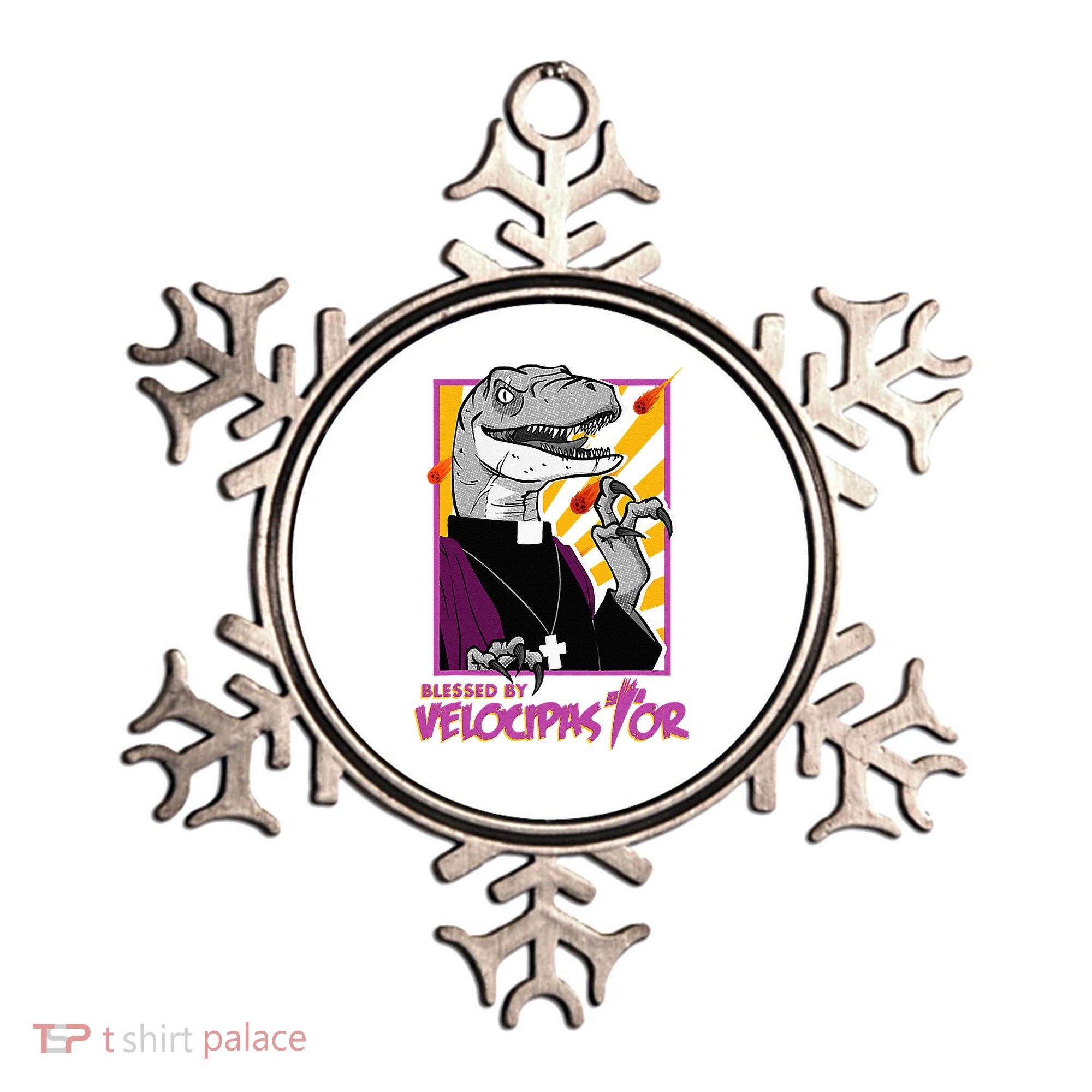 Bless By Velocipastor Cool Dinosaur Parish Priest Ornament