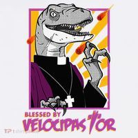 Bless By Velocipastor Cool Dinosaur Parish Priest Baby Bodysuit thumb 2