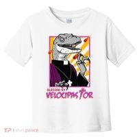 Bless By Velocipastor Cool Dinosaur Parish Priest Toddler T-Shirt thumb 0