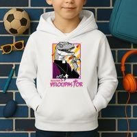 Bless By Velocipastor Cool Dinosaur Parish Priest Kids Hoodie thumb 2