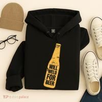 Beer Bottle Will Weld For Beer Alcohol Enthusiast Hoodie thumb 4