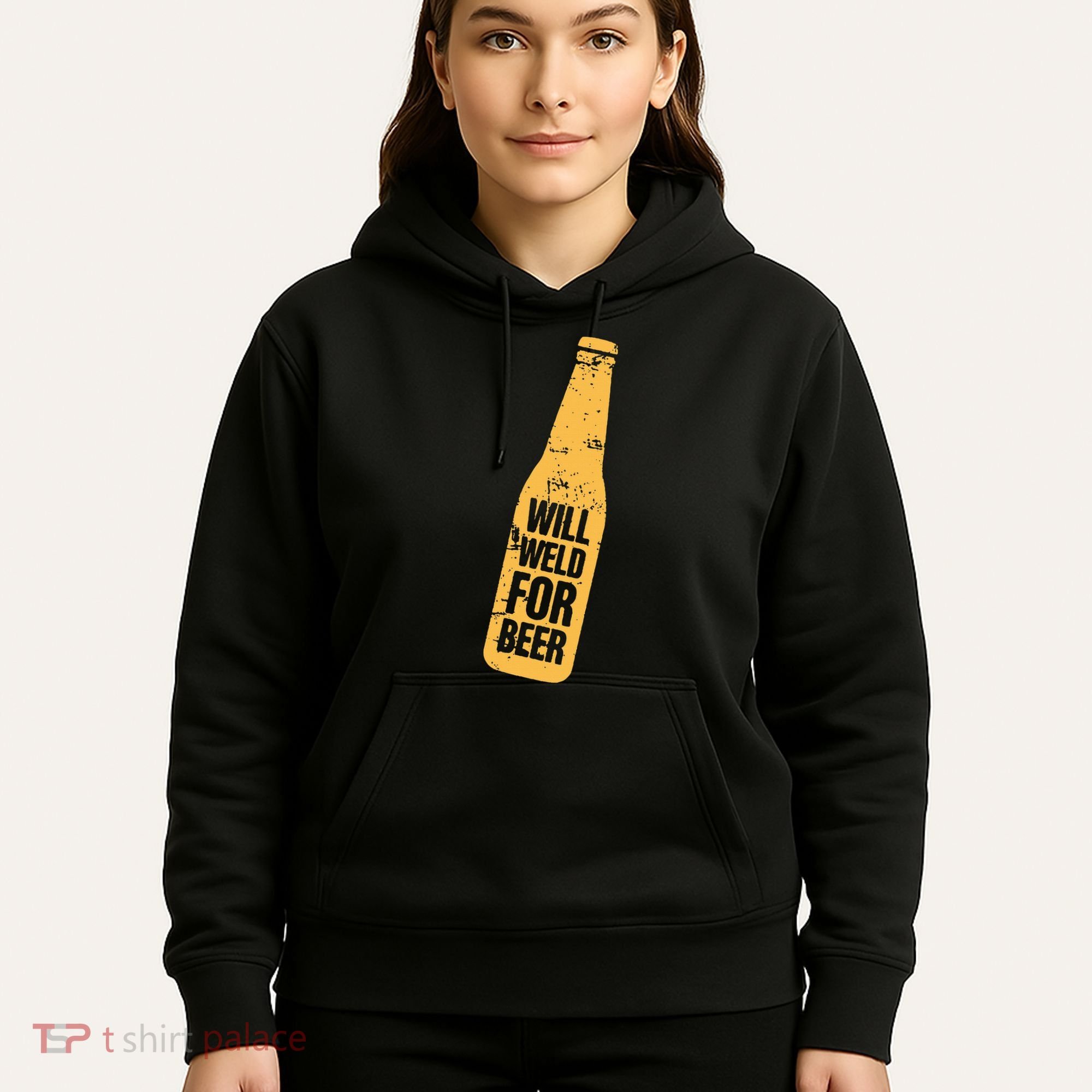 Beer Bottle Will Weld For Beer Alcohol Enthusiast Hoodie