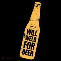 Beer Bottle Will Weld For Beer Alcohol Enthusiast Mousepad thumb 1