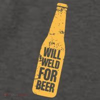 Beer Bottle Will Weld For Beer Alcohol Enthusiast Vector Backpack thumb 2