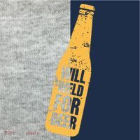 Beer Bottle Will Weld For Beer Alcohol Enthusiast Kids Colorblock Raglan Jersey thumb 2