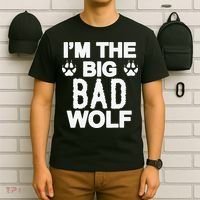 Big Bad Werewolf Wolf Lover Dog T-Shirt thumb 6