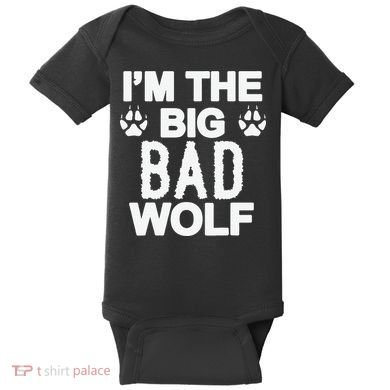 Big Bad Werewolf Wolf Lover Dog Baby Bodysuit