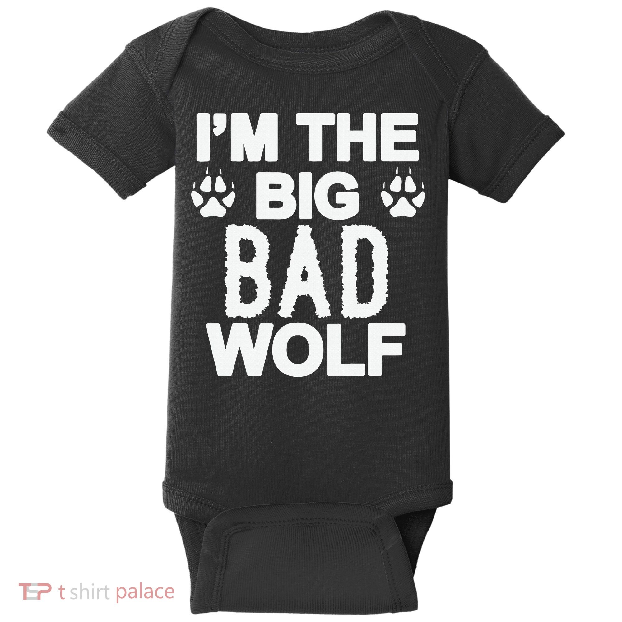 Big Bad Werewolf Wolf Lover Dog Baby Bodysuit