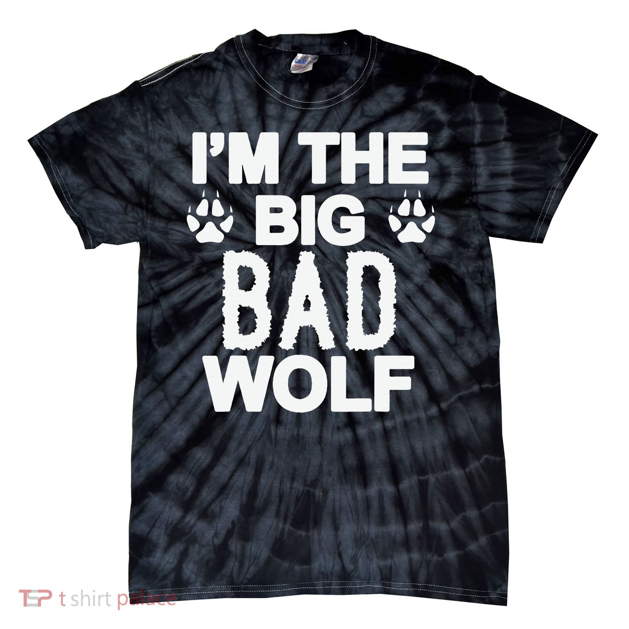 Big Bad Werewolf Wolf Lover Dog Tie-Dye T-Shirt