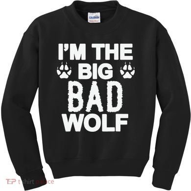Big Bad Werewolf Wolf Lover Dog Kids Sweatshirt