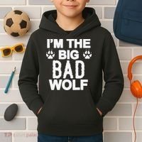 Big Bad Werewolf Wolf Lover Dog Kids Hoodie thumb 2